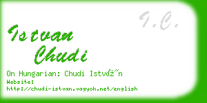 istvan chudi business card